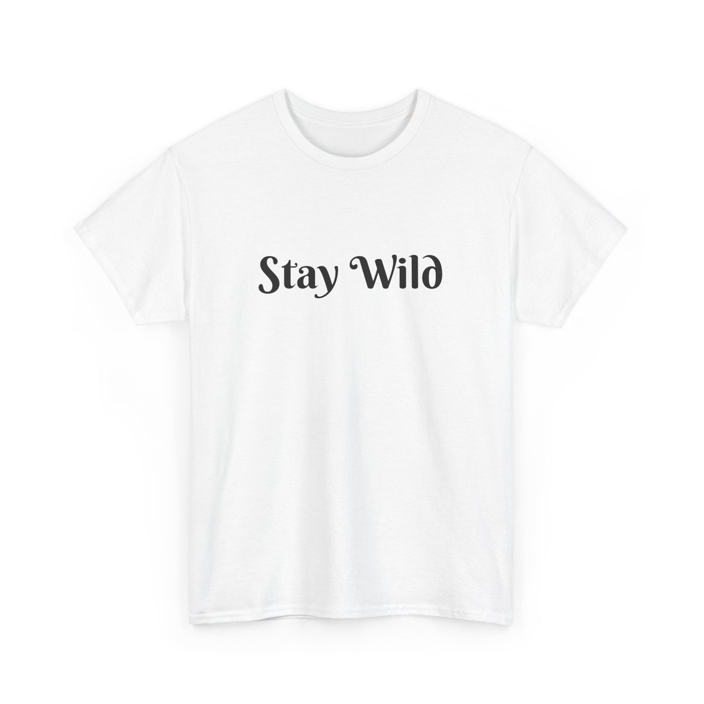 Stay Wild Unisex Heavy Cotton Tee - Casual Comfort for Adventurers