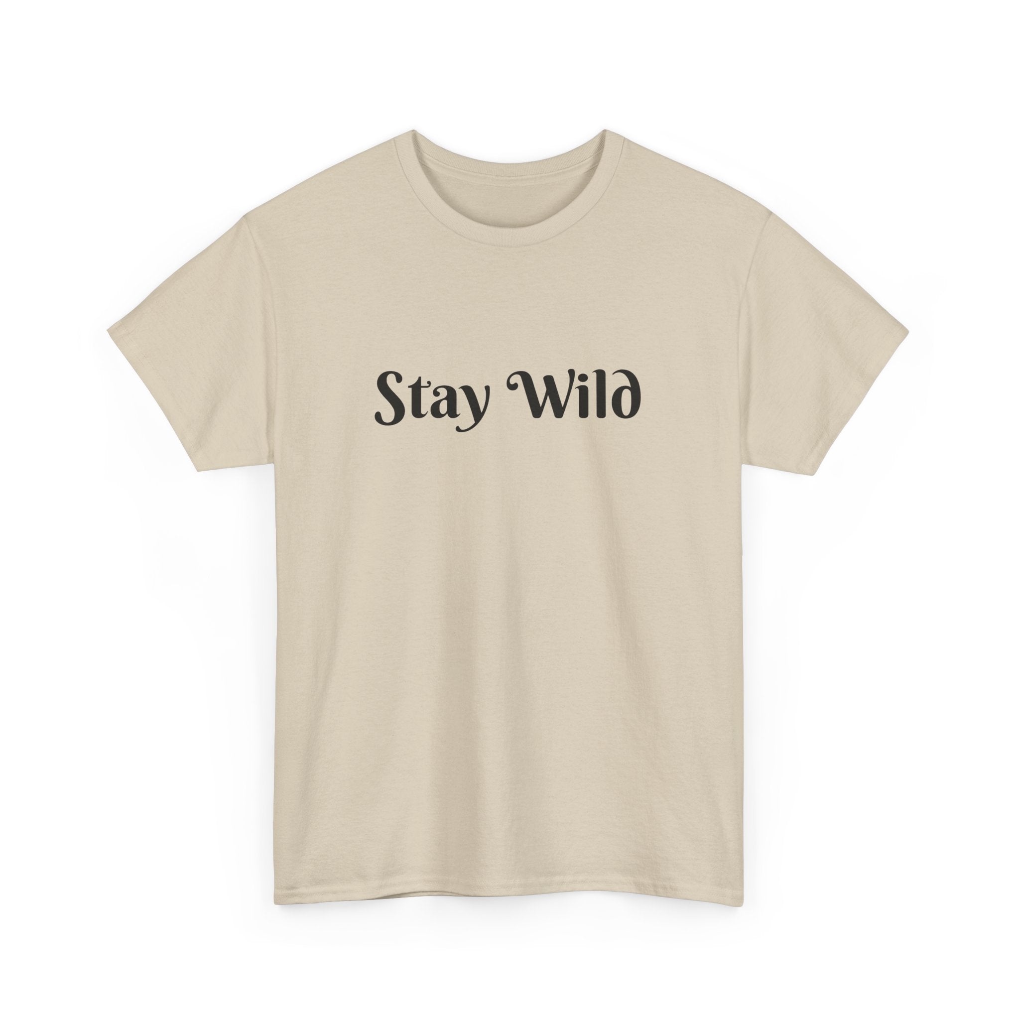 Stay Wild Unisex Heavy Cotton Tee - Casual Comfort for Adventurers