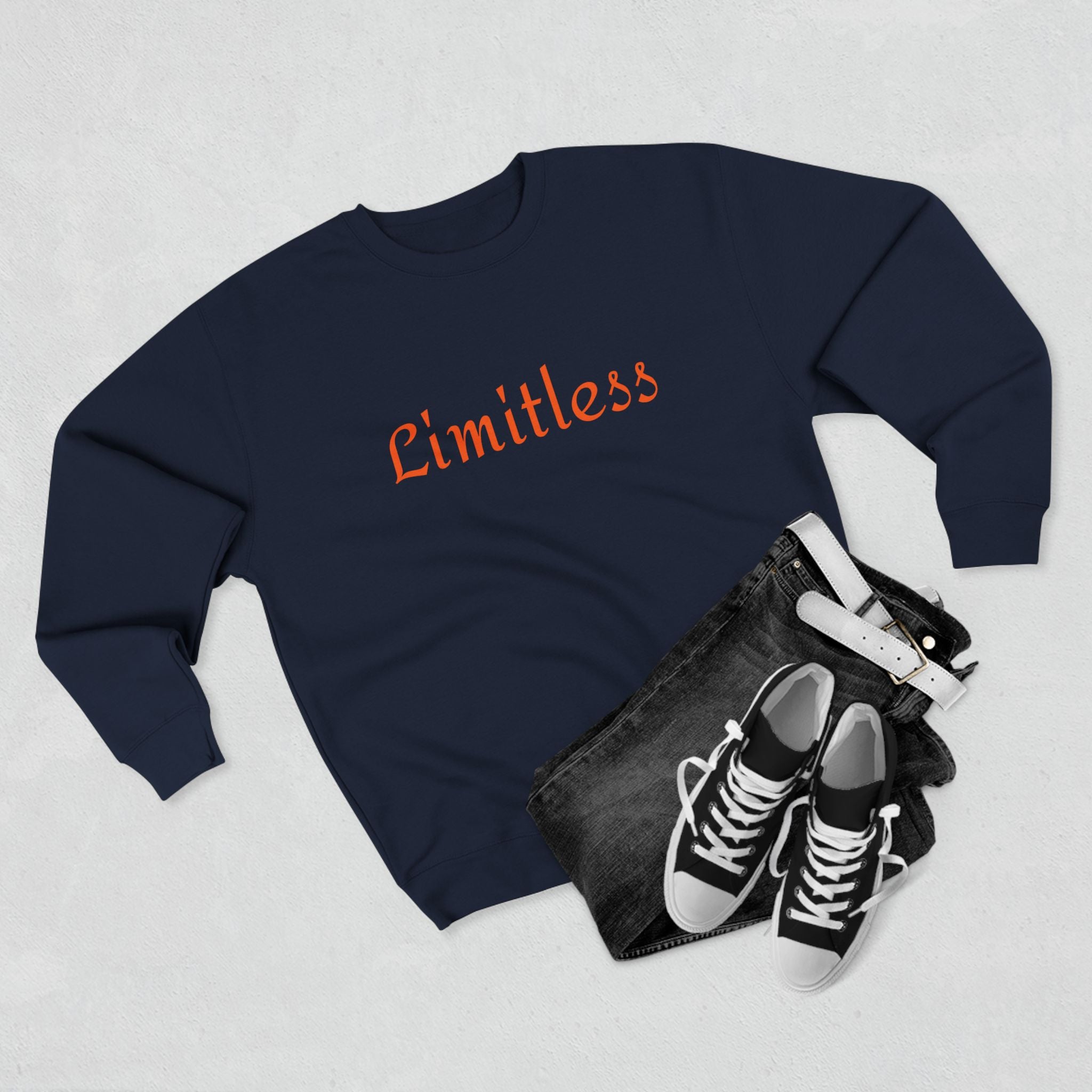 Limitless Unisex Crewneck Sweatshirt - Cozy Motivation for Every Day