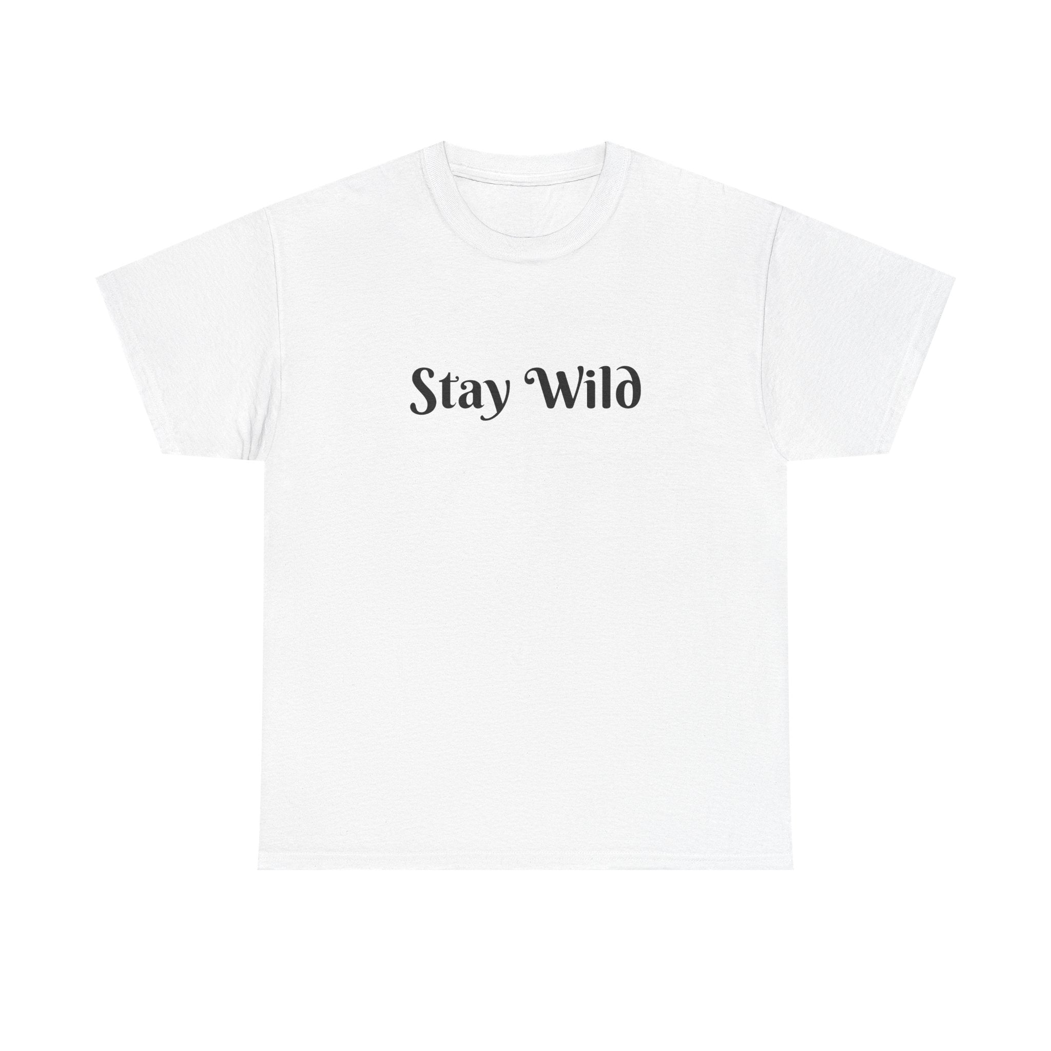 Stay Wild Unisex Heavy Cotton Tee - Casual Comfort for Adventurers