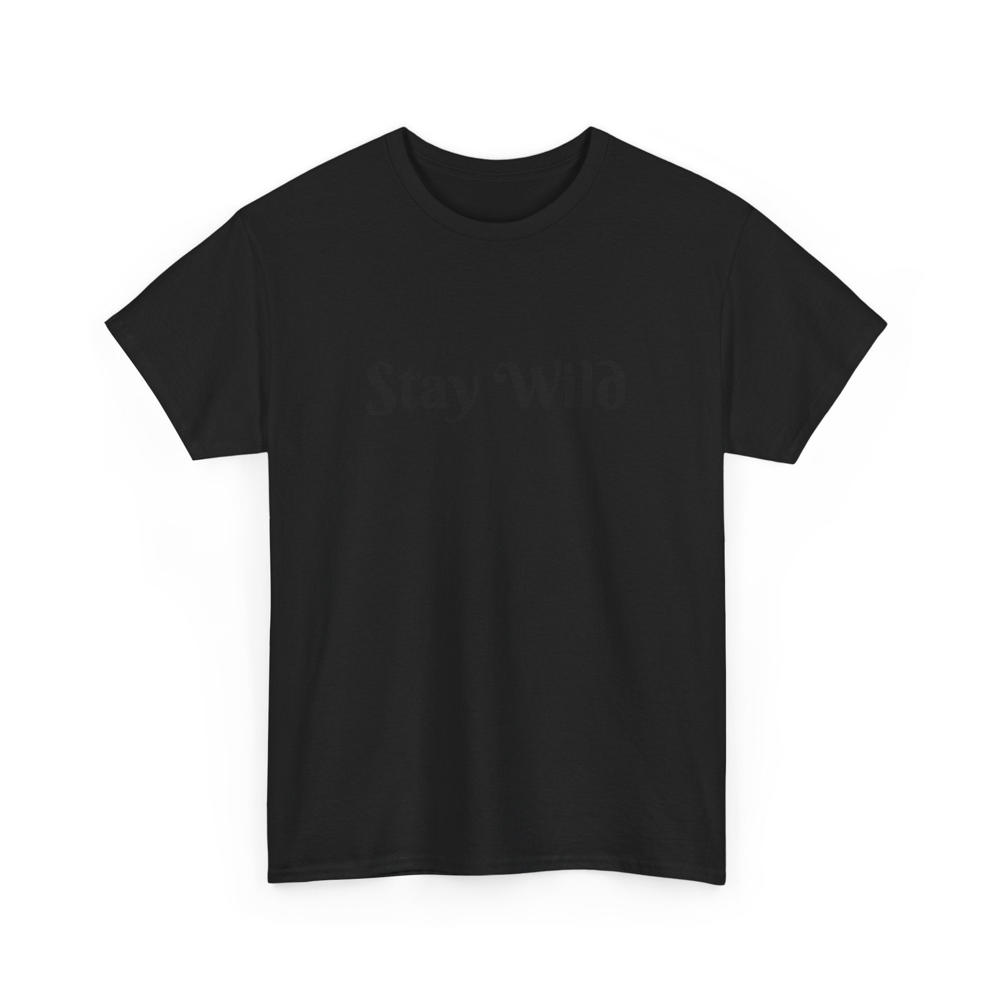 Stay Wild Unisex Heavy Cotton Tee - Casual Comfort for Adventurers